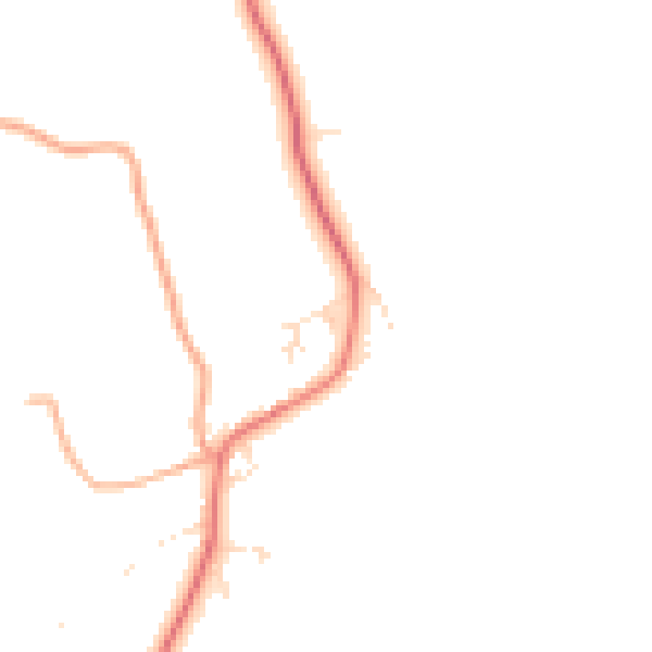 Daytime road noise heatmap for EX20 3GY