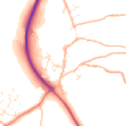 Daytime road noise heatmap for EX20 3HY