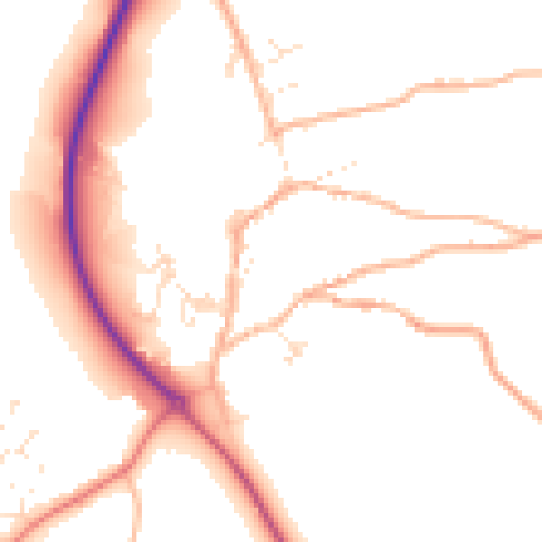 Daytime road noise heatmap for EX20 3JH