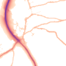 Daytime road noise heatmap for EX20 3JJ