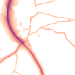 Daytime road noise heatmap for EX20 3JZ