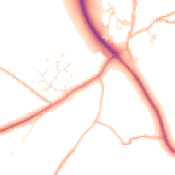 Daytime road noise heatmap for EX20 3LD