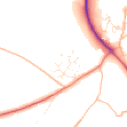 Daytime road noise heatmap for EX20 3NX