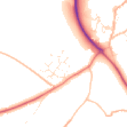 Daytime road noise heatmap for EX20 3QW
