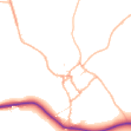 Daytime road noise heatmap for EX20 3RN