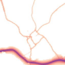 Daytime road noise heatmap for EX20 3RS