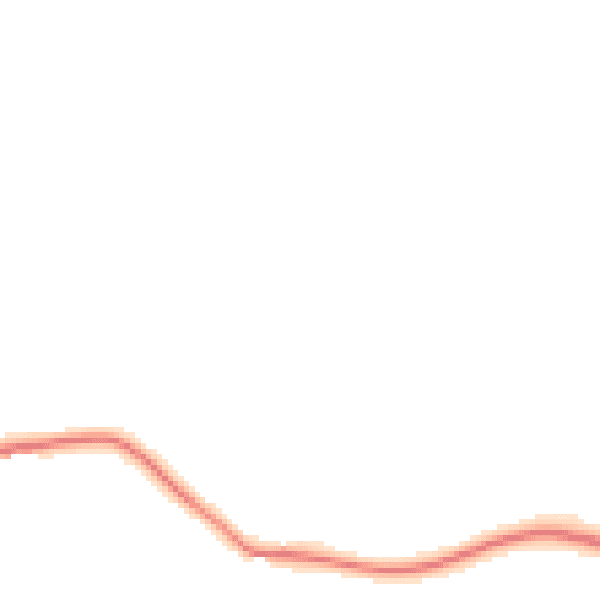 Night-time road noise heatmap for EX20 3RU