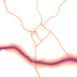 Daytime road noise heatmap for EX20 3RX