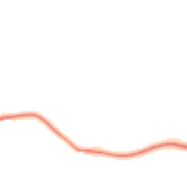 Night-time road noise heatmap for EX20 3RX