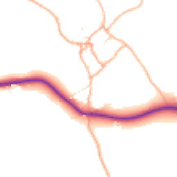 Daytime road noise heatmap for EX20 3RY