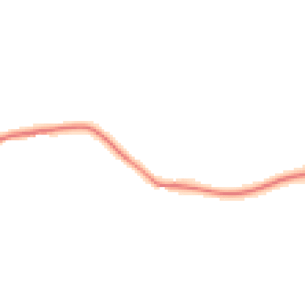 Night-time road noise heatmap for EX20 3SF