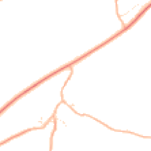 Daytime road noise heatmap for EX20 4EP