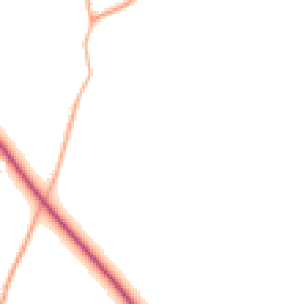Daytime road noise heatmap for EX20 4LE