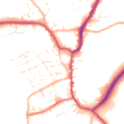 Daytime road noise heatmap for EX22 6AA