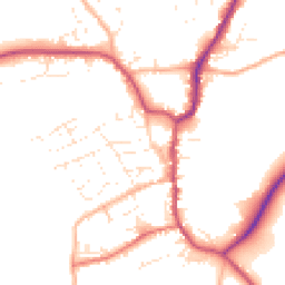 Daytime road noise heatmap for EX22 6AB