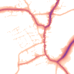 Daytime road noise heatmap for EX22 6AE