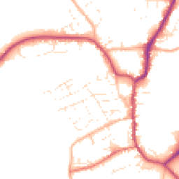 Daytime road noise heatmap for EX22 6AF
