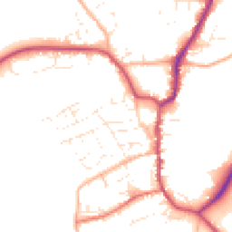 Daytime road noise heatmap for EX22 6AL