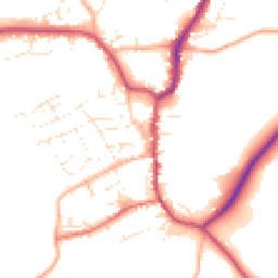 Daytime road noise heatmap for EX22 6AN