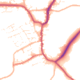 Daytime road noise heatmap for EX22 6AP