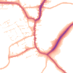 Daytime road noise heatmap for EX22 6AS