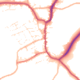 Daytime road noise heatmap for EX22 6BB