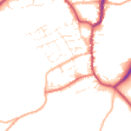 Daytime road noise heatmap for EX22 6BH