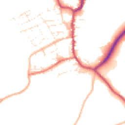 Daytime road noise heatmap for EX22 6BL