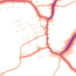 Daytime road noise heatmap for EX22 6BQ