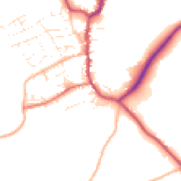 Daytime road noise heatmap for EX22 6BS