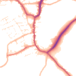 Daytime road noise heatmap for EX22 6BT