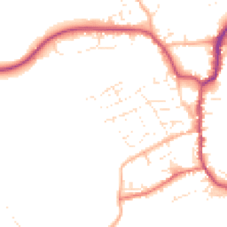 Daytime road noise heatmap for EX22 6BY
