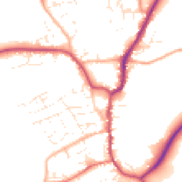 Daytime road noise heatmap for EX22 6DG
