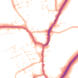 Daytime road noise heatmap for EX22 6DH