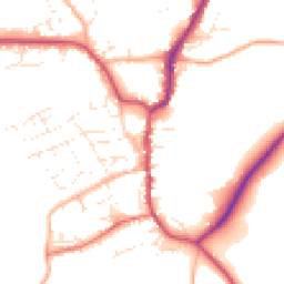 Daytime road noise heatmap for EX22 6DL