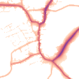 Daytime road noise heatmap for EX22 6DR