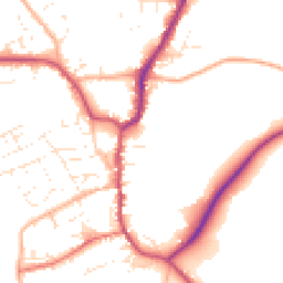 Daytime road noise heatmap for EX22 6EH