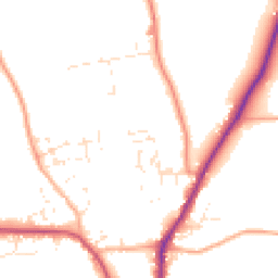 Daytime road noise heatmap for EX22 6EY