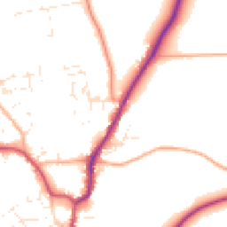 Daytime road noise heatmap for EX22 6EZ