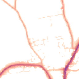 Daytime road noise heatmap for EX22 6FJ