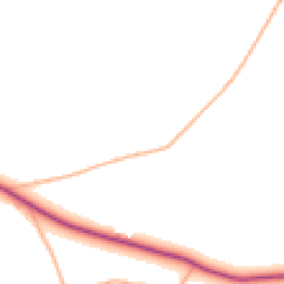 Daytime road noise heatmap for EX22 7HY