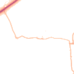 Daytime road noise heatmap for EX22 7LW