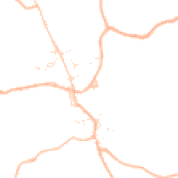 Daytime road noise heatmap for EX22 7TE