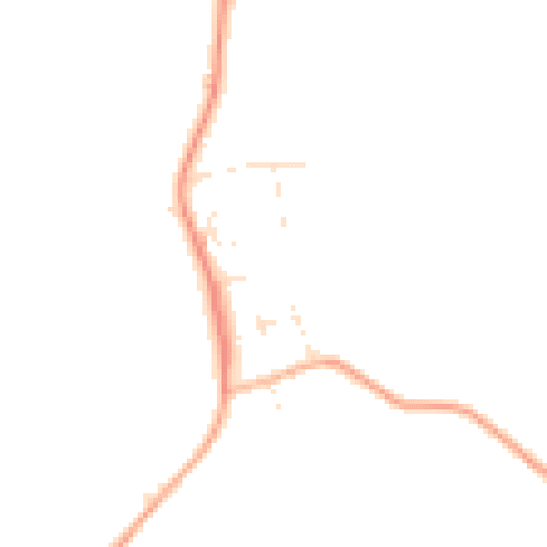 Daytime road noise heatmap for EX23 0AD