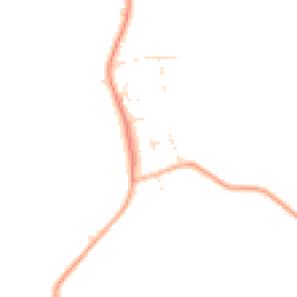 Daytime road noise heatmap for EX23 0AE