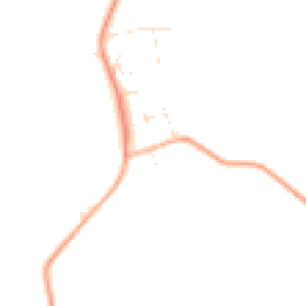 Daytime road noise heatmap for EX23 0AF