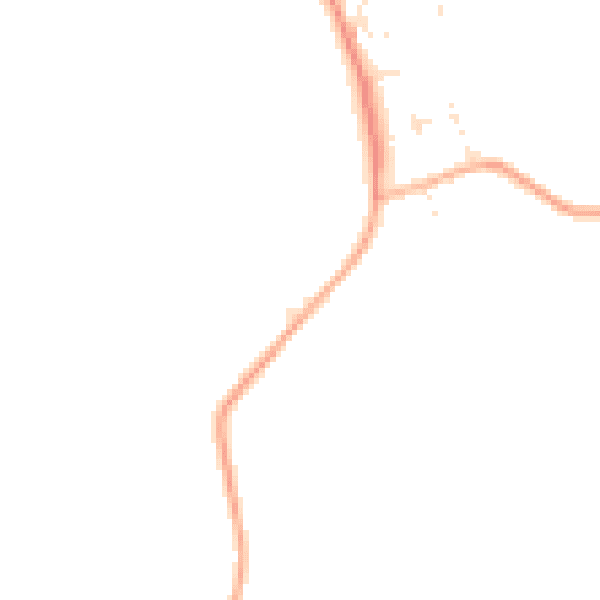 Daytime road noise heatmap for EX23 0AG