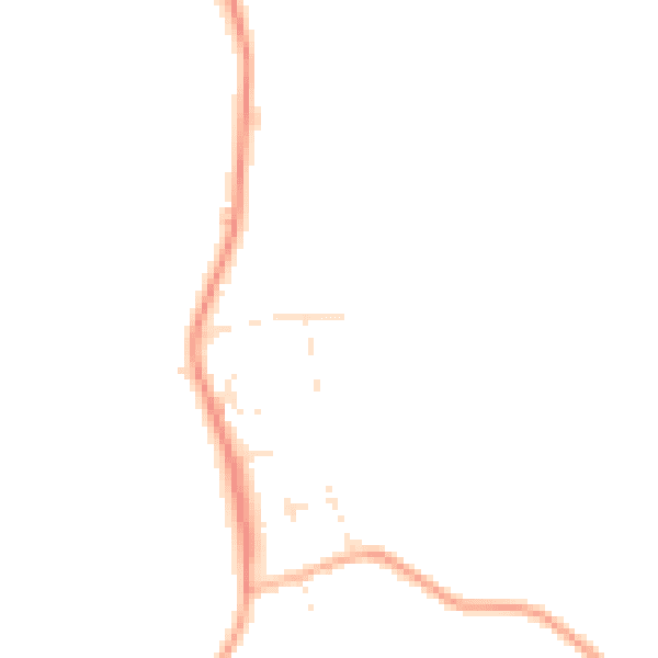 Daytime road noise heatmap for EX23 0AJ