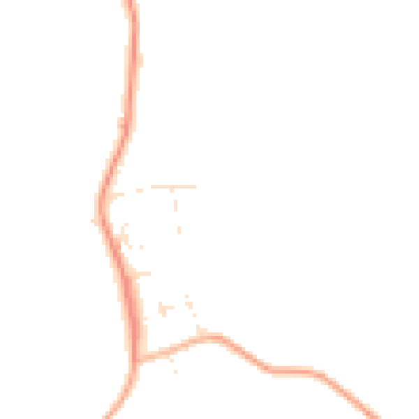 Daytime road noise heatmap for EX23 0AL
