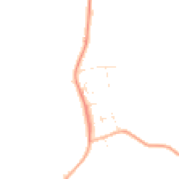 Daytime road noise heatmap for EX23 0AP